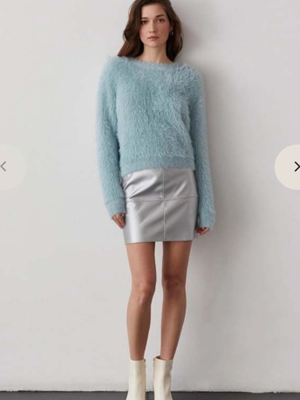 Crescent Hartley Mohair Light Blue Sweater Size L